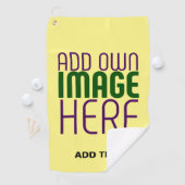 MODERNE BEARBEITUNGSFÄHIGE PASTEL YELLOW IMAGE-TEM GOLFHANDTUCH (Insitu)