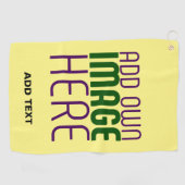 MODERNE BEARBEITUNGSFÄHIGE PASTEL YELLOW IMAGE-TEM GOLFHANDTUCH (Horizontal)