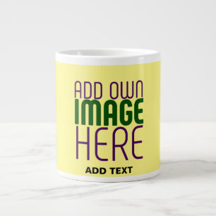MODERNE BEARBEITUNGSFÄHIGE PASTEL YELLOW IMAGE-TEM Jumbo-Tasse