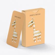 Moderne Beauty Orange Giraffe mit Namen