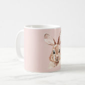 Moderne Beauty Pastel Pink Aquarell Lounge Kaffeetasse (Vorderseite Links)