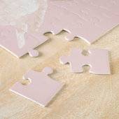 Moderne Beauty Pastel Pink Aquarell Lounge Puzzle (Seite)