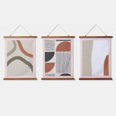 Moderne Beauty Saloon Holz Topped Wall Tapisserie  Wandteppich Mit Holzrahmen (Dreifach)