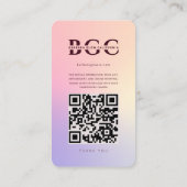 Moderne Beauty Skincare Kosmetik Instagram Grid Visitenkarte (Rückseite)