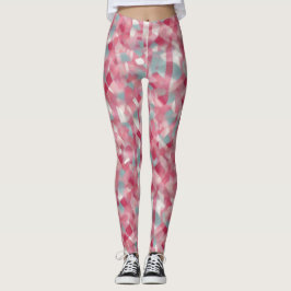 Moderne, bedruckte Rosa Frauen Leggings