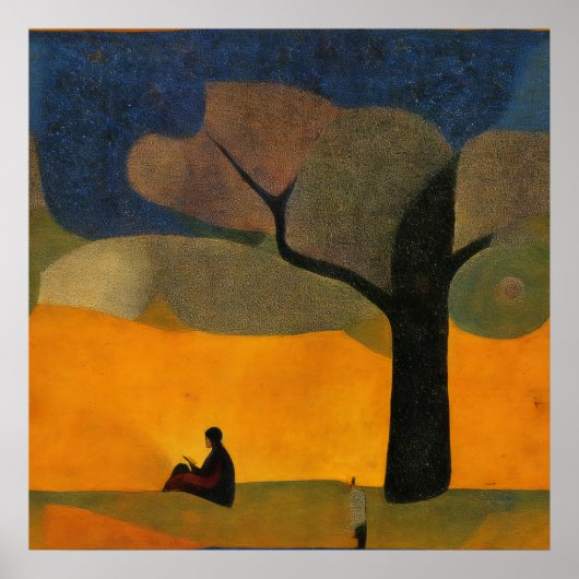 Moderne beeindruckende ruhige Zeit Poster (Vorne)