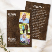 Moderne Beerdigung 3 Foto Gedenkkarte