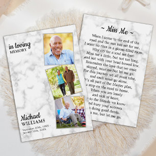 Moderne Beerdigung 3 Foto Gedenkkarte