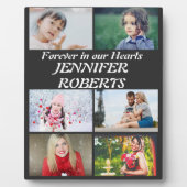 Moderne Beerdigung 6 FotoCollage Fotoplatte (Vorderseite)