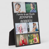 Moderne Beerdigung 6 FotoCollage Fotoplatte (Seite)