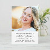 Moderne Beerdigung | Begehung des Minimalistischen Einladung (Stehend Vorderseite)