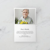 Moderne Beerdigung/Beileid aus 6 Fotos geklappt Dankeskarte (Innenseite)