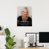 Moderne Beerdigung des Fotos des Lebens Poster (Heimbüro)