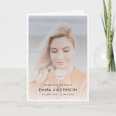 Moderne Beerdigung | Feier zum Foto des Lebens Programm (Vorderseite)