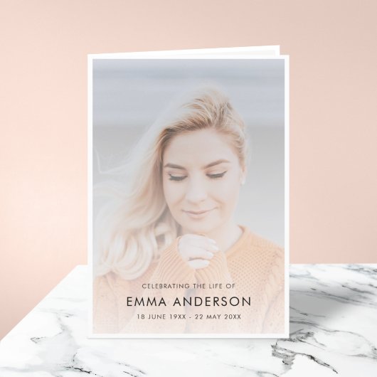 Moderne Beerdigung | Feier zum Foto des Lebens Programm