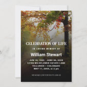 Moderne Beerdigung | Feiern des Lebenswaldes Einladung (Vorderseite)