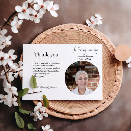 Moderne Beerdigung feiern Leben danke Karte