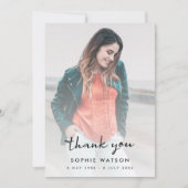 Moderne Beerdigung | Feiern zum Gedenken an das Le Dankeskarte (Vorderseite)