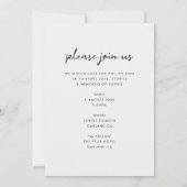 Moderne Beerdigung | Feiern zum Gedenken an das Le Einladung (Rückseite)