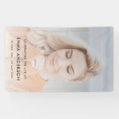 Moderne Beerdigung | Feiern zum großen Foto des Le Banner (Horizontal)