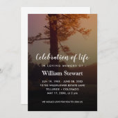 Moderne Beerdigung | Feiern zur Einladung zum Lebe (Vorne/Hinten)