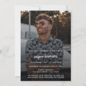 Moderne Beerdigung | Foto - Feier des Lebens Einladung (Vorderseite)