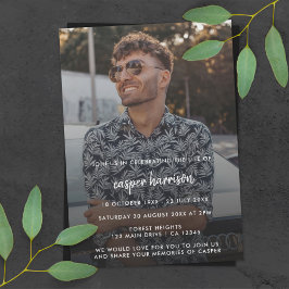 Moderne Beerdigung | Foto - Feier des Lebens Einladung