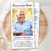 Moderne Beerdigung Foto Gedenkkarte Gebet Lesezeic Dankeskarte