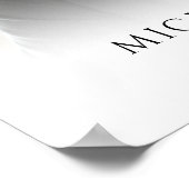 Moderne Beerdigung IN LIEBEVOLLER ERINNERUNG Foto Poster (Ecke)