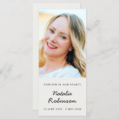 Moderne Beerdigung | Memorial Foto Gedicht Gevor C (Vorne/Hinten)