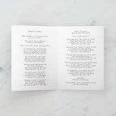 Moderne Beerdigung | Order of Service Life Celebra Programm (Innenseite)