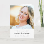 Moderne Beerdigung | Order of Service Life Celebra Programm (Vorderseite)