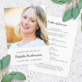 Moderne Beerdigung | Order of Service Life Celebra Programm