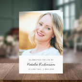 Moderne Beerdigung | Order of Service Life Celebra Programm