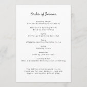 Moderne Beerdigung | Order of Service Life Celebra Programm (Rückseite)