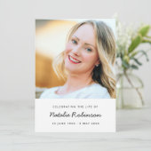 Moderne Beerdigung | Order of Service Life Celebra Programm (Stehend Vorderseite)