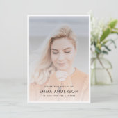 Moderne Beerdigung | Order of Service Memorial Fot Programm (Stehend Vorderseite)