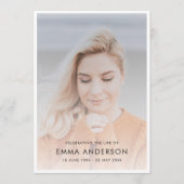 Moderne Beerdigung | Order of Service Memorial Fot Programm (Vorderseite)