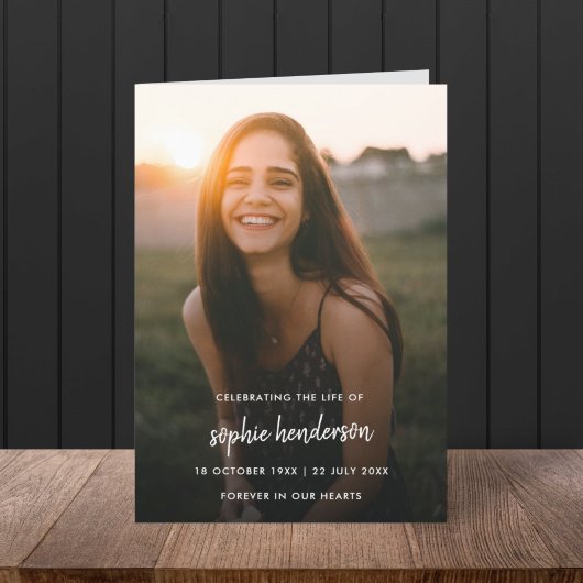 Moderne Beerdigung | Ordnungsnummer des Dienstes Programm