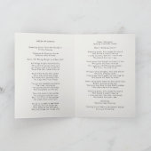 Moderne Beerdigung | Ordnungsnummer des Dienstes Programm (Innenseite)
