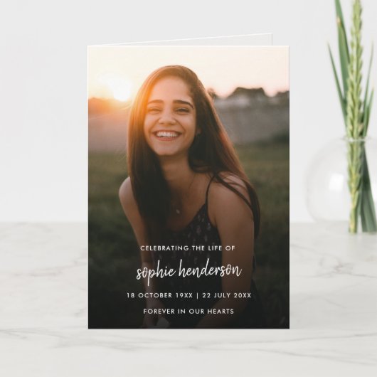 Moderne Beerdigung | Ordnungsnummer des Dienstes Programm (Vorderseite)