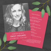 Moderne Beerdigung | Pink Celebration of Life Prog