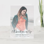 Moderne Beerdigung | Reihenfolge der Fotos Programm (Vorderseite)