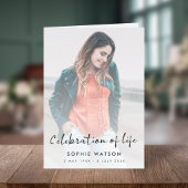 Moderne Beerdigung | Reihenfolge der Fotos Programm