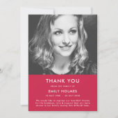 Moderne Beerdigung | Rosa Feier zum Beileid des Le Dankeskarte (Vorderseite)