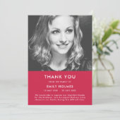 Moderne Beerdigung | Rosa Feier zum Beileid des Le Dankeskarte (Stehend Vorderseite)