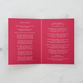 Moderne Beerdigung | Rosa Reihenfolge des Dienstes Programm (Innenseite)