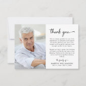 Moderne Beerdigung Script Danke Ihnen 2 Fotos (Vorderseite)