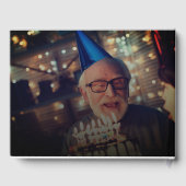 Moderne Beerdigung von 2-Foto-Gedächtnisfeiern Gästebuch (Rückseite)