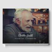 Moderne Beerdigung von 2-Foto-Gedächtnisfeiern Gästebuch (Vorderseite)